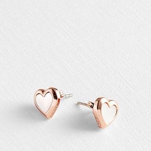 Ted Baker HEILAA Mother of Pearl Heart Earrings